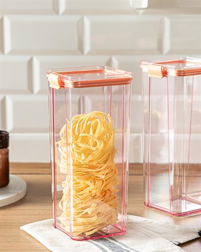 Colorato Съд За Съхранение 2 бр. Акрил 1800 мл Оранжев