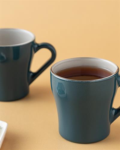 Colorest Чаша 2Бр., Стъкло, Синьо-Сиво, 210 Ml