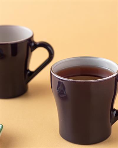 Colorest Чаша 2Бр., Стъкло, Лилаво-Сиво, 210 Ml