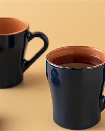 Colorest Чаша 2 бр. Стъкло 210 мл Оранжев - Морскосин