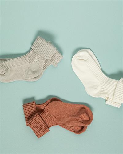 Colorful Бебешки Чорапи Сушена Роза-Екрю-Сиво, 6-12 Месеца