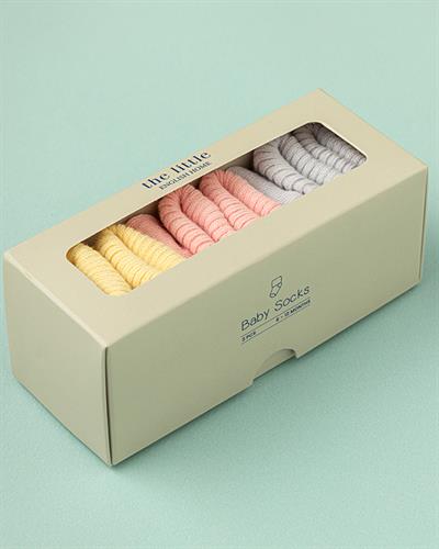 Colorful Бебешки Чорапи Розово-Жълто-Люляк, 6-12 Месеца