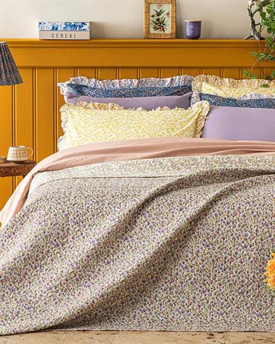 Colorful Bouquet Универсална Покривка За Легло Двоен Размер, Люляк., 200 X 220 Cm