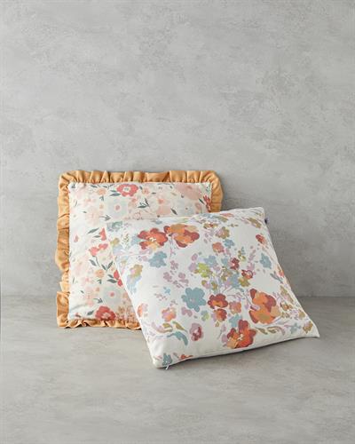 Colorful Flowers Калъфка Декоративн Възглавница 45x45 см Горчица