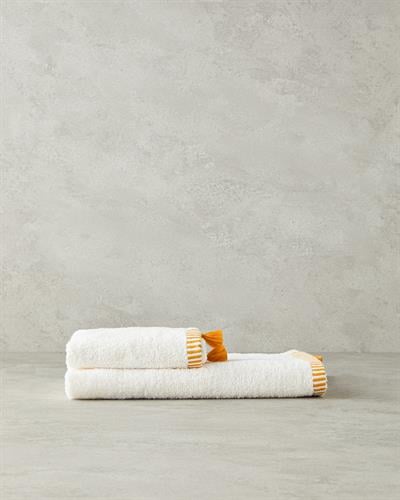 Colorful Lines Кърпа За Ръце С пискюли Памучен 30x45 cm