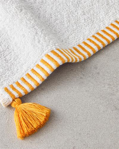 Colorful Lines Кърпа За Ръце С пискюли Памучен 30x45 cm