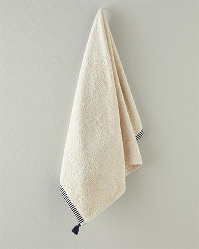 Colorful Lines Cottony Fringed Face Towel 50x80 cm