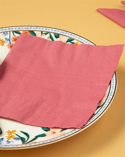 Colorist Хартийни Салфетки 20 Бр., Хартия, Бордо Червено, 33 X 33 Cm