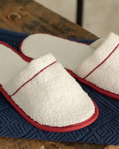 Colourful Чехли За Баня С кант Памук 36-40 Тъмнорозов