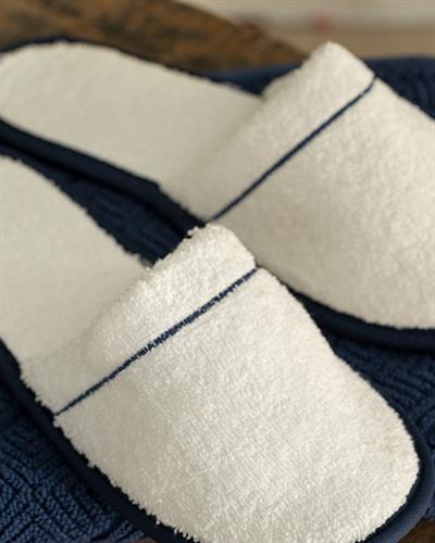 Colourful Чехли За Баня С кант Памук 36-40 Морскосин