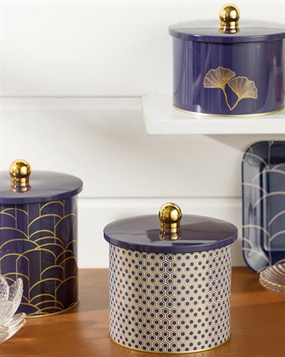 Comb Кутия За Съхранение Метал 14x12,5 см Морскосин