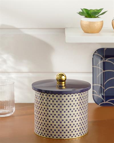 Comb Кутия За Съхранение Метал 14x12,5 см Морскосин