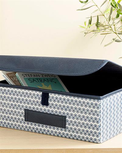 Comb Кутия За Съхранение 30x23x11 см Морскосин