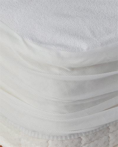 Comfort Протектор За Матрак Устойчив на влага двоен Памучен 160x200 + 30 см Бял