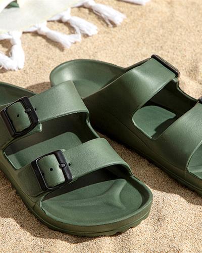 Comfort Mens Sandals 42 Khaki