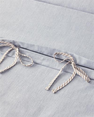 Comfy Plain Спален Комплект Двоен Оксфорд Багрени нишки 200x220 см Син - Бежов