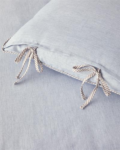 Comfy Plain Спален Комплект Кралски размер Оксфорд Багрени нишки 240x220 см Син - Бежов