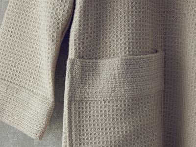 Como Комплект Халат За Баня Одеяло пике Микропамук S-M Бежов