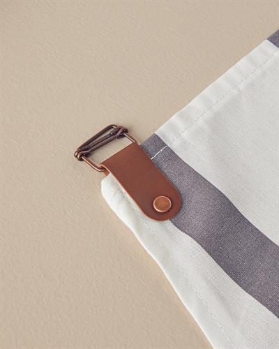 Cookery Кухненска Престилка Памучен полиестер 70x55 см Бял - Сив