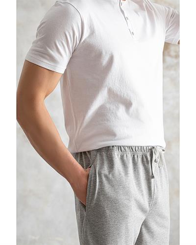 Cool Basic Комплект Пижама Мъжки, Пенирана Тъкан, Сиво, Xxl