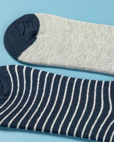 Cool Line Чорапи До Глезена Мъжки 2 Бр., Памучен, Сиво, 40-44