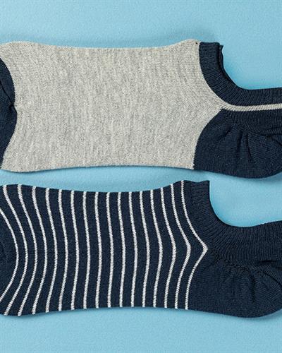 Cool Line Чорапи До Глезена Мъжки 2 Бр., Памучен, Сиво, 40-44