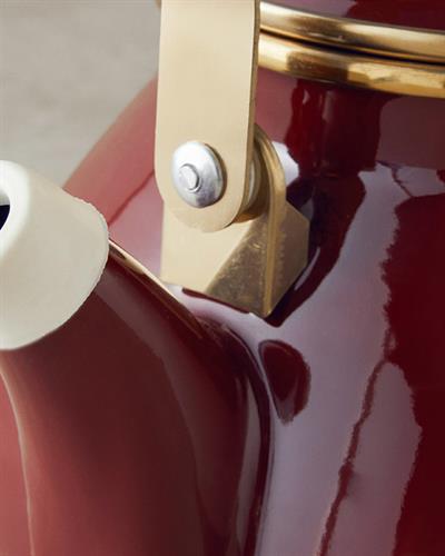 Copenhagen Чайник Емайлиран 2 Литра Бордо