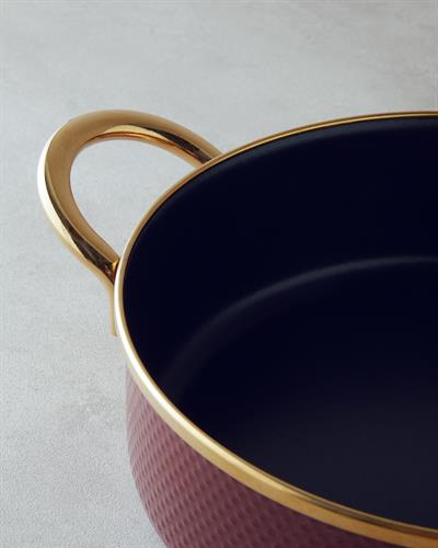 Copenhagen Тенджера Незалепваща плоска Емайлиран 24 см Бордо