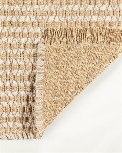 Coppa Jute Decorative Jute Carpet 80x150 cm Natural-White