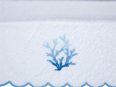 Coral ХАВЛИИ ЗА РЪЦЕ Бродирани 30x45 cm White-Blue