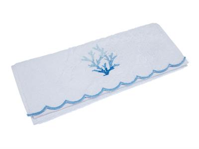 Coral ХАВЛИИ ЗА РЪЦЕ Бродирани 30x45 cm White-Blue