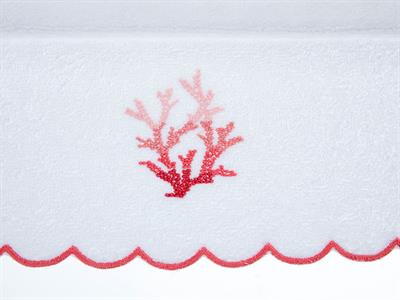 Coral ХАВЛИИ ЗА РЪЦЕ Бродирани 30x45 cm White-Coral