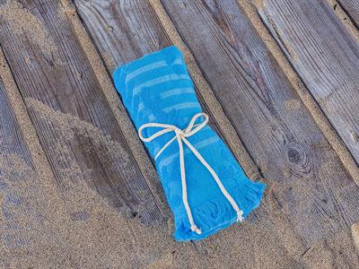 Coral ПЛАЖНА ХАВЛИЯ Жакардов 80x150 cm Blue.