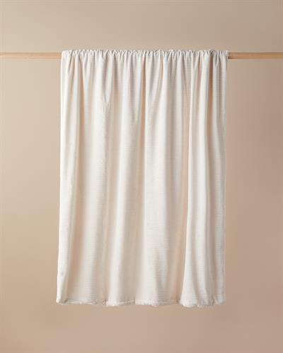 Corduroy Тв Одеяло Кадифе с Шерпа 120x160 см Кремав