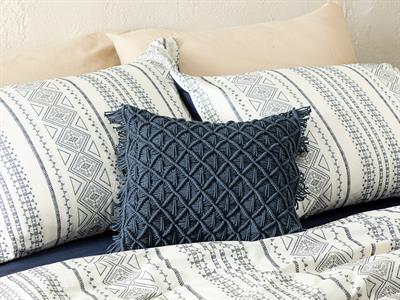 Corso Пълнена Възглавница Makrome, Индиго, 38 X 40 Cm