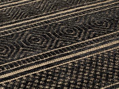 Costa Chenille-Jute Carpet 120x180 cm Black