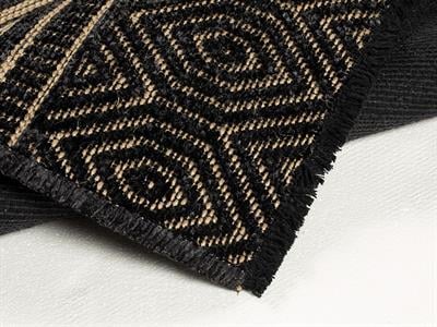 Costa Chenille-Jute Carpet 120x180 cm Black