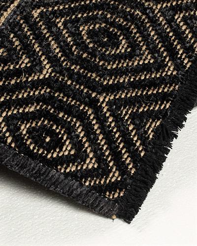 Costa Килим Шенил, Черно, 160 X 230 Cm