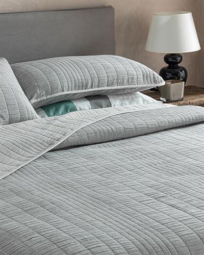 Cosy Rectangles Покривка За Легло Комплект Единичен Размер, Жакард, Сиво, 160 X 240 Cm