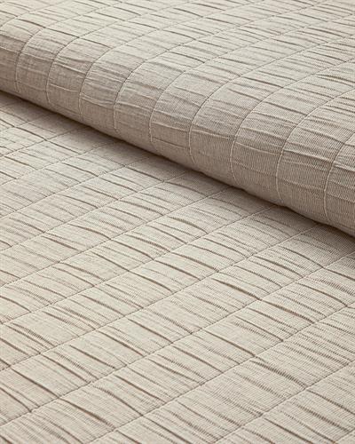 Cosy Rectangles Покривка За Легло Комплект Двоен Размер, Crinkle Микрофибър, Бежово-Крем, 240 X 260 Cm