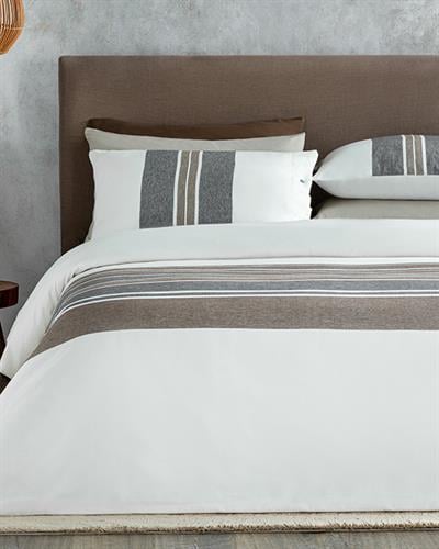 Cosy Stripe Спално Бельо Компле King Size, Winter Soft, Кафяво-Антрацит, 240 X 220 Cm