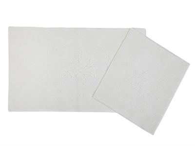 Cotton Candy ПОСТЕЛКА ЗА БАНЯ КО Памучен 60x100 cm + 60x50 cm Cream.