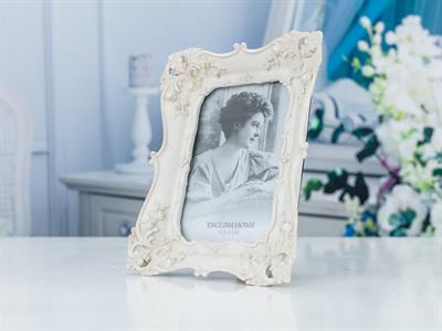 Country Romance РАМКА Правоъгълна Polyresin 16,3x3,4x21,3 cm White