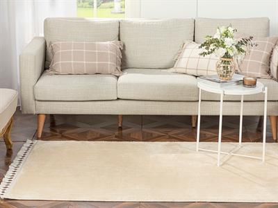 Cozy Plaid Plush Carpet 120x180 cm Beige