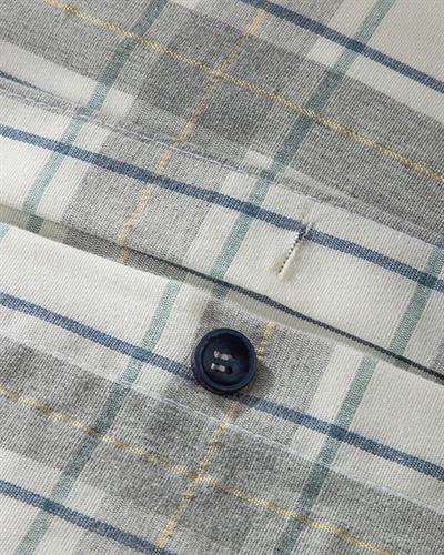 Cozy Plaid Спално Бельо Компле Двоен Размер, Мъжки Шарени Единични Къси Чорапи С Маншети, Сиво, 200 X 220 Cm