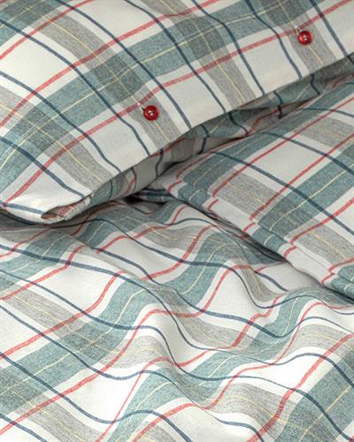 Cozy Plaid Спално Бельо Компле King Size, Мъжки Шарени Единични Къси Чорапи С Маншети, Зелено, 240 X 220 Cm