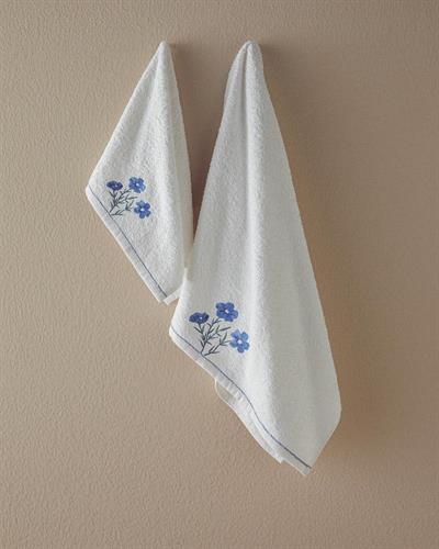 Creeper Комплект Хавлия За Лице Бродирани, Памучен, Екру, 0