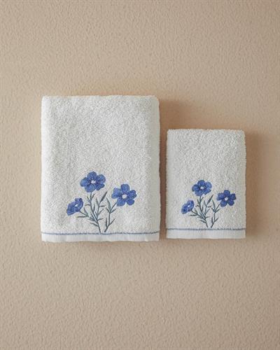 Creeper Комплект Хавлия За Лице Бродирани, Памучен, Екру, 0