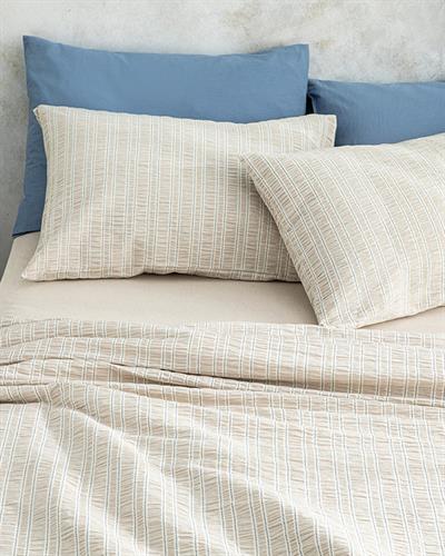 Crispate Спално Бельо Компле Двоен Размер, Gofre, Бежово-Синьо, 200 X 220 Cm