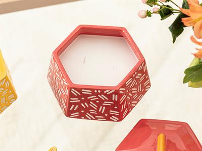 Crispy Ароматен Свещ Тъмно Розово, 0